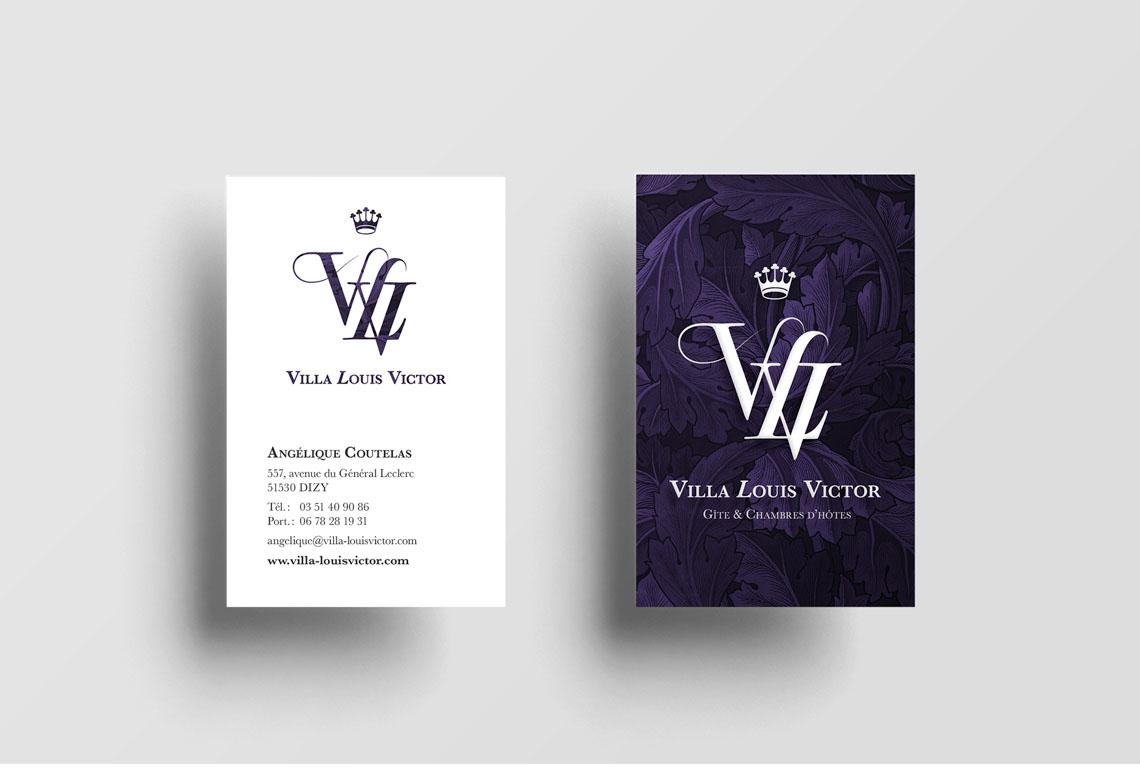 Carte de visite Villa Louis Victor