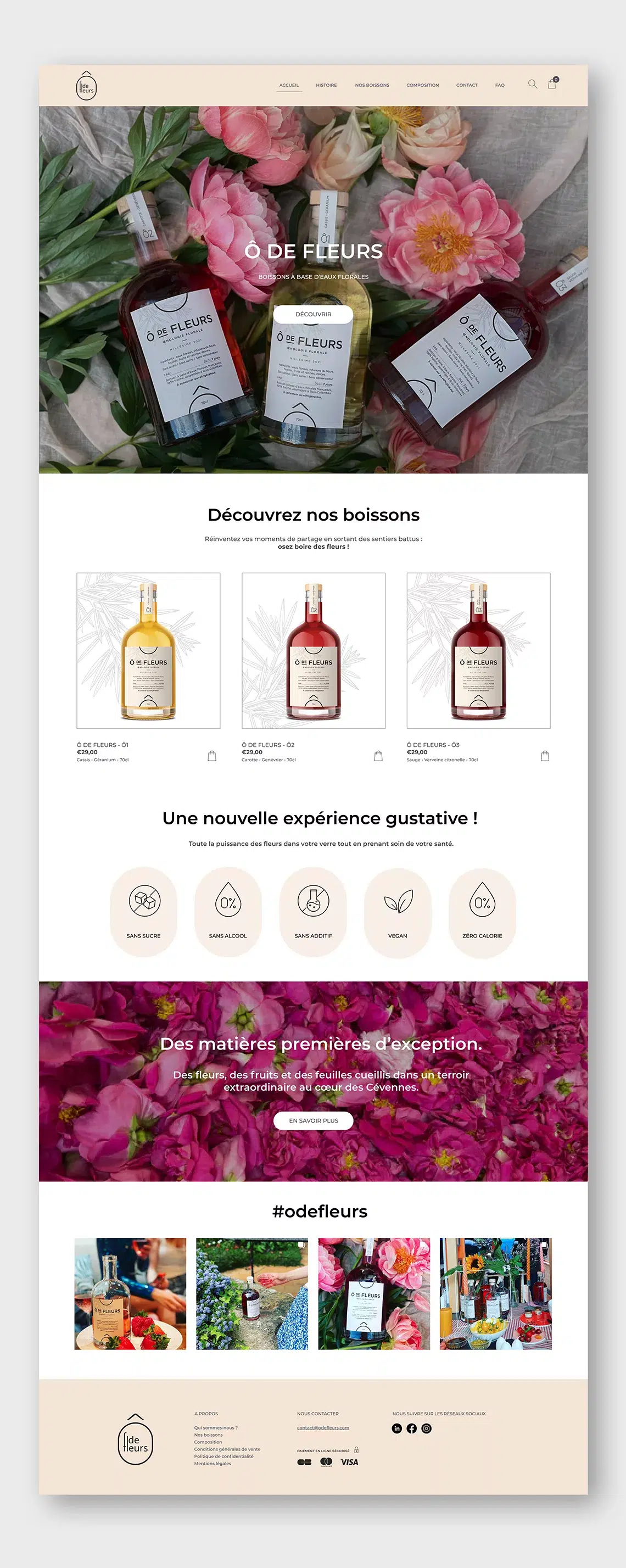 O de fleurs mockup